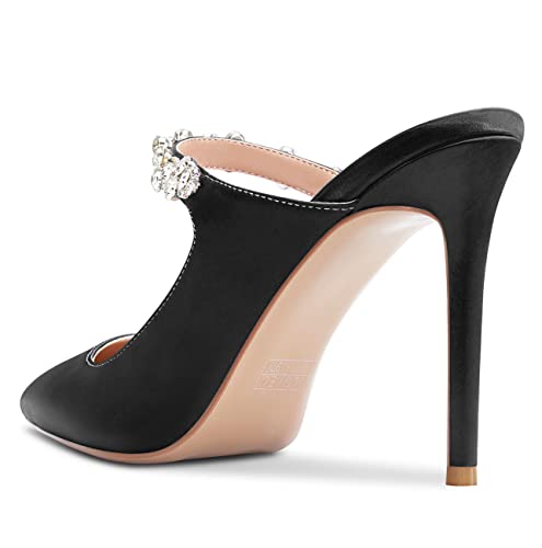 Aachcol Women Slingback Pumps Stiletto High Heel Pointed Toe Slip-on Dress Shoes Wedding 4 Inch3