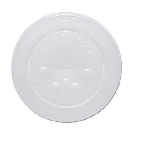 Polystyrene Cold Cup Lids, 16-22oz Cups, Translucent, 125/pack, 16 Packs/carton