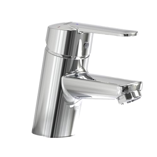 Roca Victoria Grifería para lavabo con enganche para cadenilla, grifo monomando de...