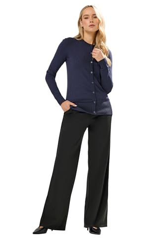 Image of Long Tall Sally - LTS Tall Elasticated Wide Leg Trousers - Women's Black