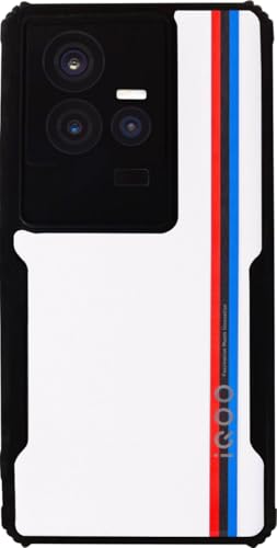 Image of AIBEX Crystal Clear Back Cover Case for IQOO 11 5G | 360 Degree Protection | Shock Proof Design | Transparent Back Cover Case (PC & TPU, Black Bumper)