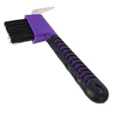 ibasenice 3 Stück Hufkratzer Pferd mit Bürste und Ergonomischem Griff Langlebiges Rostfreies...