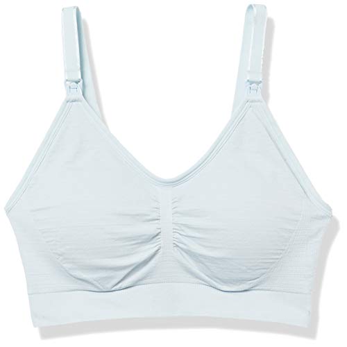 Motherhood Maternity Women's Full Busted Seamless Clip Down Nursing Bra, Winter Sky, Large