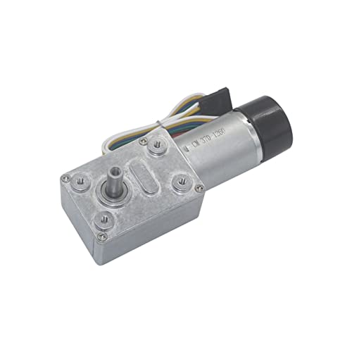 Motorreductor de CC con engranajes de gusano turbo, alto torque y codificador bifásico