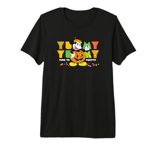 Mickey Halloween t-shirt premium coton pour adulte vêtement de fête automne
