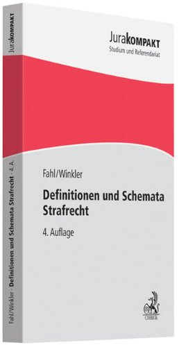 Strafrecht Schemata Jura Kompakt Definitionen und Schemata Strafrecht (Jura kompakt) : Fahl, Christian