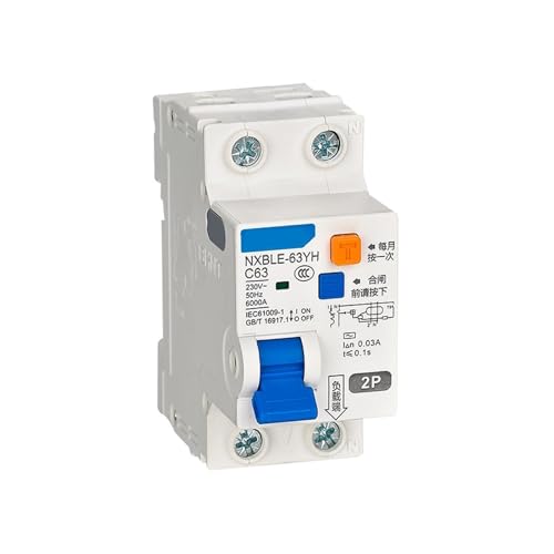 Disjoncteur différentiel NXBLE-63YH 2P D25 30mA 6kA pour tableau électrique résidentiel