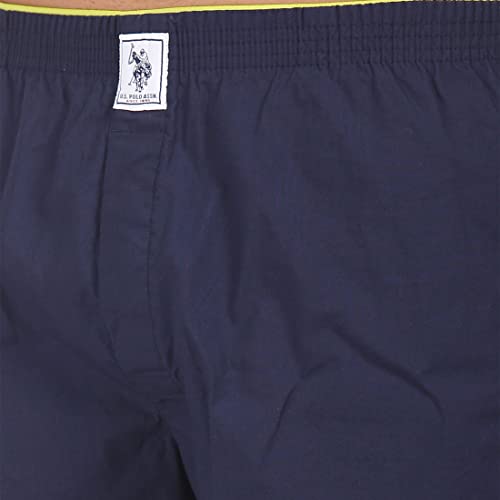 Image of U.S. POLO ASSN. Mens Solid Cotton Mid Rise Boxers - Pack of 1