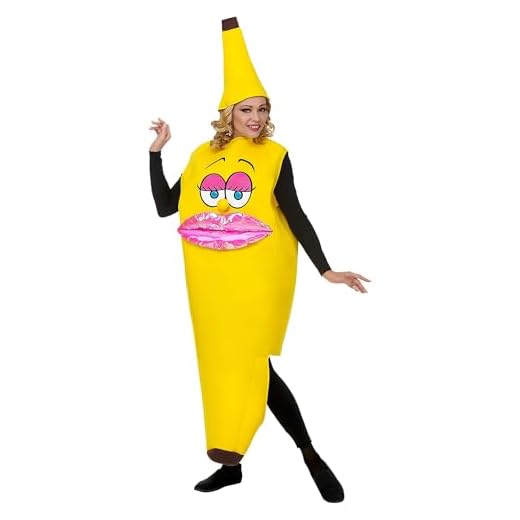 WIDMANN traje Banana para adulto, Multicolor, 68584