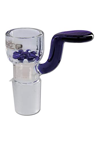Blaze Glass Bong-Zubehör: Wasserpfeifen-Kopf, Glas-Kopf, Steckkopf mit eingebautem, farbigen Glassieb und Griff…