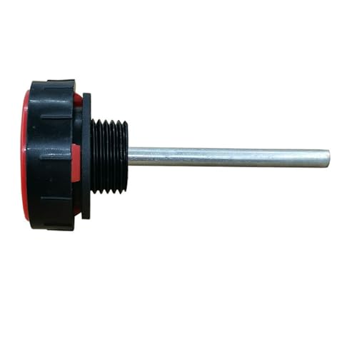 Image of Hydraulic Fluid Reservoir Air Breather with Dipstick | Dump Cap Breather Replacement for Automotive Hydraulic Systems | Red Dehumidifier Cap(∅1.26inches)