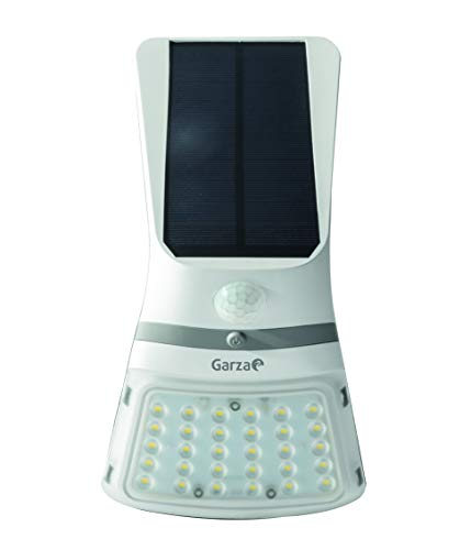 Garza Solar-LED-wandlamp, 3,5 W, 430 lm, 6000 K, met schemer- en bewegingsmelder, wit