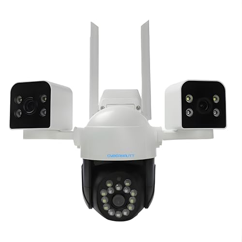 Image of XUGA Cybernautt Z6A 15MP Triple Lens WiFi Camera | 15MP triple-lens multi-angle viewing system. Features IP66 weatherproof shell, clear color night vision, and two-way talk.