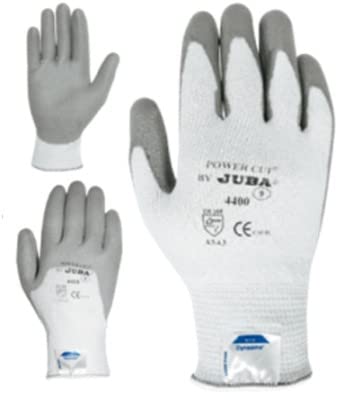 GUANTE ANTICORTE M08 P/POLIU. JUBA FIBRA GR DYNEEMA POWERCUT. CAJA 10 UDS