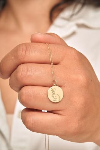 Delicado dije de conejo de plata ideal para regalar joya 4