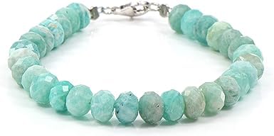 Kashish Gems & Jewels Amazonite gemstone bracelet amazonite bracelet yoga bracelet 8mm bead bracelet healing gemstone throat chakra Amazonite gemstone jewelry gift.