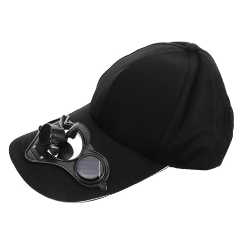 Cabilock Cotton Baseball Cap Fan Men's Women's Solar Fan Hat Comfortable Outdoor Hat Switch for Occasions