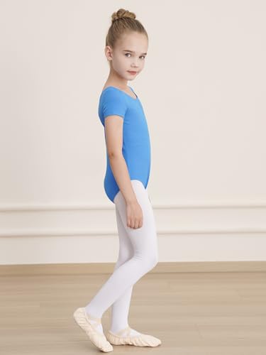 Image of WEGETIT Ballet Leotards for Girls Toddler Dance Leotard with Skirt Kids Gymnastics Outfits Ballet Dance Tutu Dress