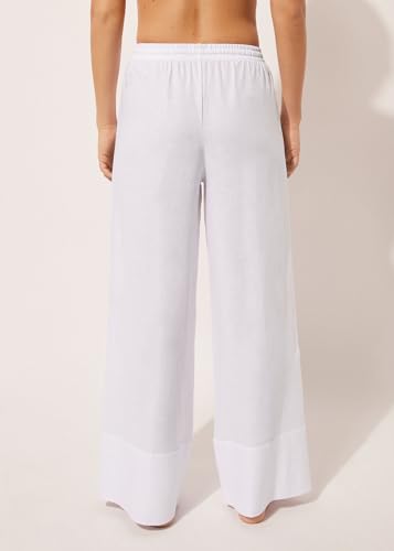 Woman's Linen and Viscose Palazzo Pants3