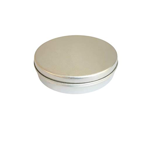 Image of Kalart Creations Silver Aluminium Lip Balm Empty Refillable Containers 15 ml - pack of 4