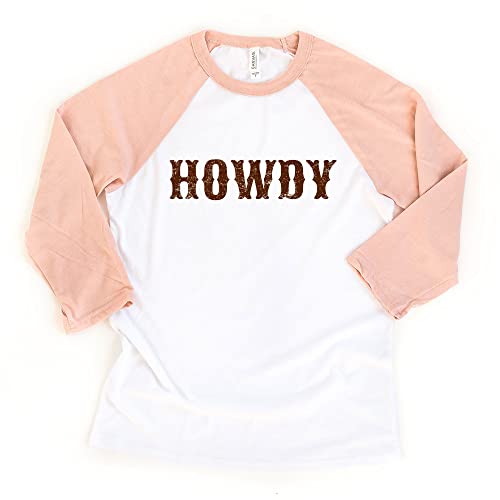 Country Western Howdy Cute Cowboy Toddler Raglan Tee