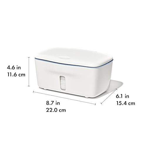 Image of OXO Tot Perfect Pull Wipes Dispenser, Baby Wipe Holder - Dusk