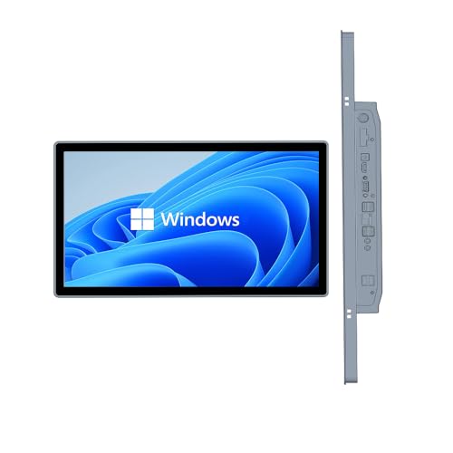Image of Yeyoo 21.5 Inch Industrial Panel PC, Intel Core, Win 10 Pro, 8GB 128GB, IP65 Waterproof Front Panel, VESA Mount, All-in-One Touch Computer for Industrial Automation and Digital Signage (1255U /16+512)