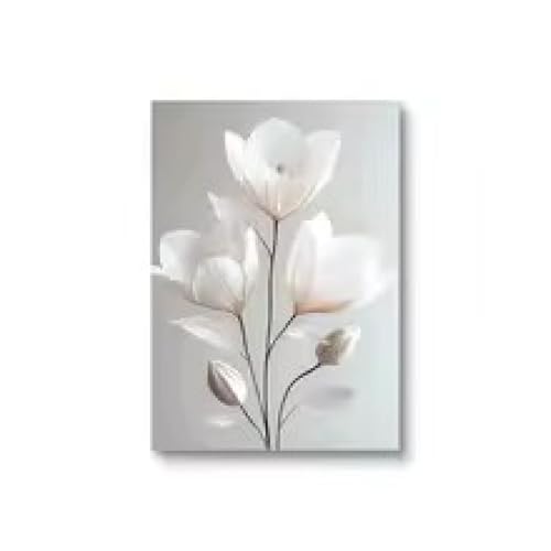 Art mural esthetique pivoines beiges impression sur toile premium