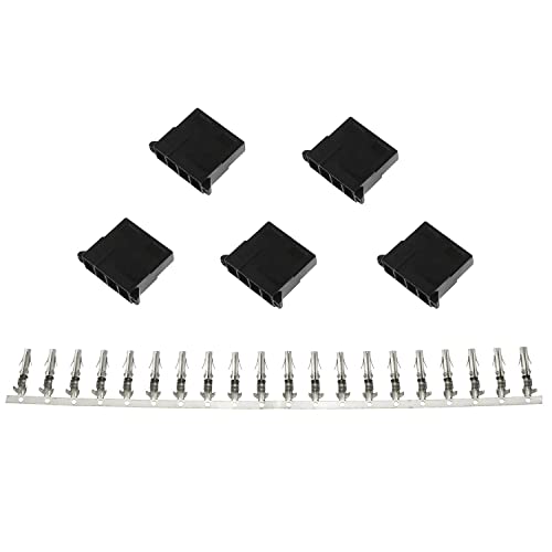 Kit 5 unidades conector Molex 4 pines hembra PC miniatura 1