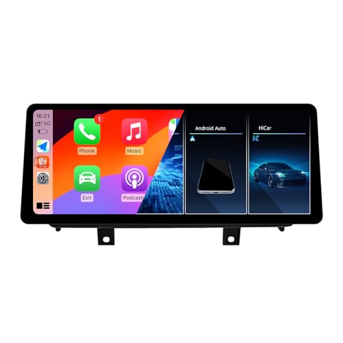 Ultra Narrow 12.3 Inch 1920 * 720 Car Radio for BMW X5 X6 M Series F15 F16 F85 F86 (2014-2017) Carplay Android Auto Multimedia Audio Stereo Touch(Linux NBT System) (F15 NBT System)