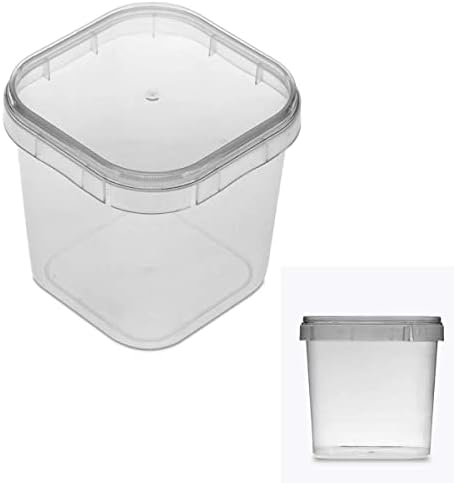 Potes Quadrados Bolo No Pote Plástico 220ml Lacre - 100 Potinhos ...