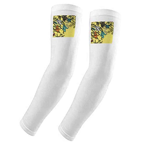 Manches de protection UV fleurs de lys idéales pour le cyclisme et le jardin