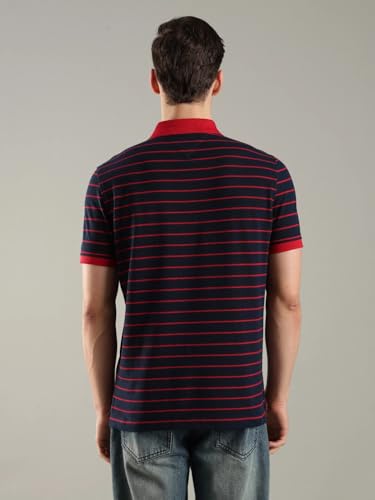 Image of Tommy Hilfiger Solid Regular fit Cotton Polo t-Shirt