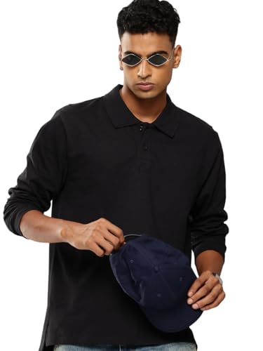 Image of Dillinger Men Oversized Long Sleeve Polo Tshirt