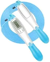 Corda de salto, corda de pular com contador digital de velocidade de salto, contador de corda para exercícios físicos internos e externos, treinamento de boxe ajustável