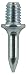 Produktbild 100x Einschlagdübel Betondübel Schraubdübel glanzverz. M6 8x15