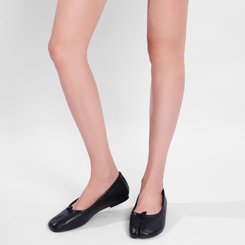 Ballet Flats for Women Comfortable Split Toe Wide Width Low Heel Ballerina Flats Slip on Mary Jane Daily Dress Shoes.4