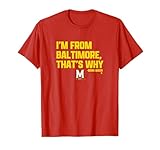 Derik Queen - I'm From Baltimore (Red) - Maryland Basketball T-Shirt