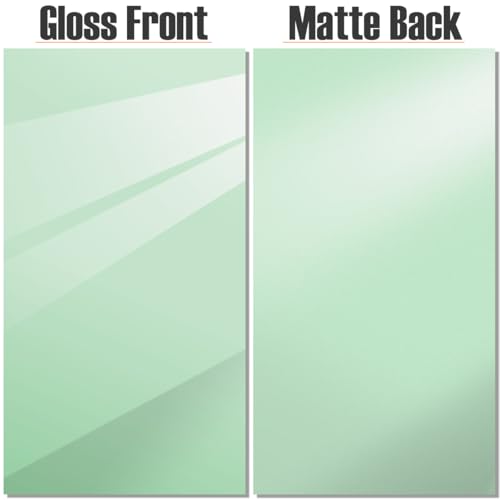 Image of 2pcs Pastel Cell Cast Acrylic Sheets Pistachio Green 1 /8inch (3mm) 11.75x11.75 300x300mm Glossy Matte Laserable Plexiglass Sheets Plasitc Board for Laser Cutting Engraving DIY Project