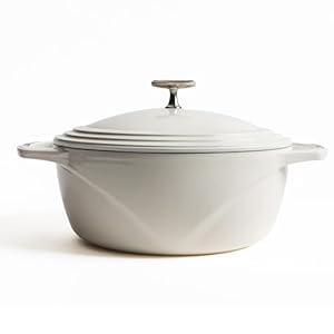 Lodge USA Enamel Dutch Oven 6 qt., White