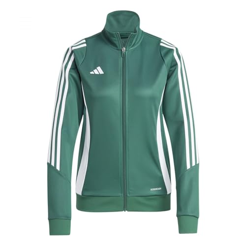 adidas Damen Tiro24 Training Full Zip Track Suit, team dark green/white, M