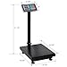 660lbs Weight Computing Digital Scale Floor Platform Scale, Foldable Floor Scale 0.1 lbs Accuracy Computing Floor Scale with LB/KG, Tare, Price Calculator, Black (Black/660lbs)