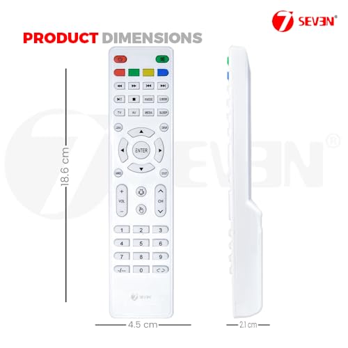 Image of 7SEVEN Replacement for PA220 Original AUXUS Remote Control for Monitor and Smart Android LCD led tv and Suitable for Various Models and Size of Television