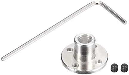 sourcing map 5Pcs 8mm Flange Coupling Connector Shaft Axis Fittings for DIY RC Model Motors, 10pcs Fastening Screw 5pcs Hex Wrench