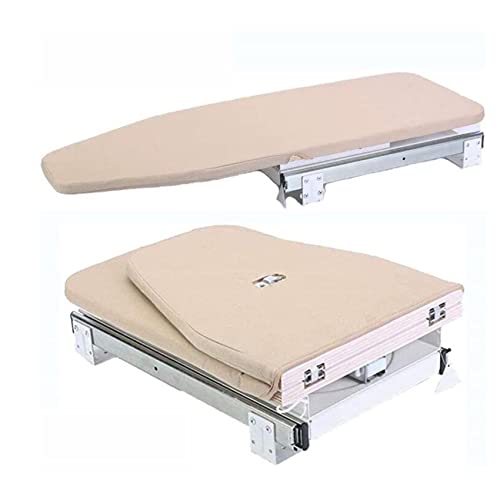 WJFTODAY Tabla de Planchar Tabla de Planchar retráctil extraíble con gabinete Tabla de plegrada Cajón montado con Cubierta Acolchada para Ahorrar Espacio Estación de Planchado Plegable (Color: A) (A)