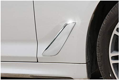 Cubierta cromada para guardabarros de coche, decoración de aire para Serie 5 2017-2022 5
