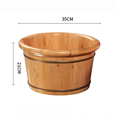 Cubeta de madera ciprés para spa de pies miniatura 6