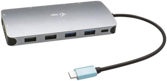 i-tec USB-C 3x Full HD Metal Nano Docking Station - 2x DisplayPort 1x HDMI 1x GLAN 1x USB-C 2x USB 3.1 2x USB 2.0 1x Audio with Power Delivery 100W