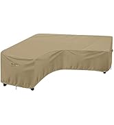 OutdoorLines Waterproof Outdoor Patio Sectional Cover - UV Resistant &amp; Windproof V-Shaped Patio F...