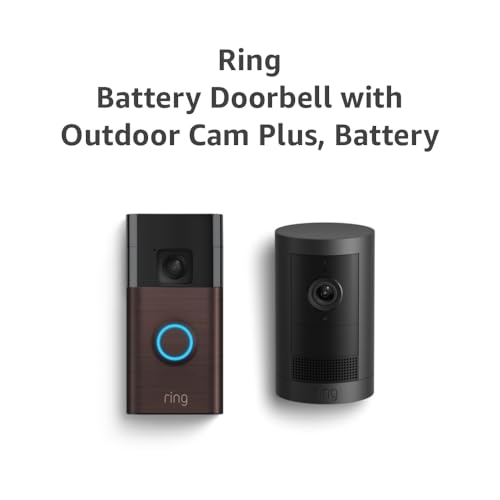 undefined Ring Battery Doorbell, Venetian Bronze with All-new Ring Outdoor Cam Plus, Black の商品画像 6